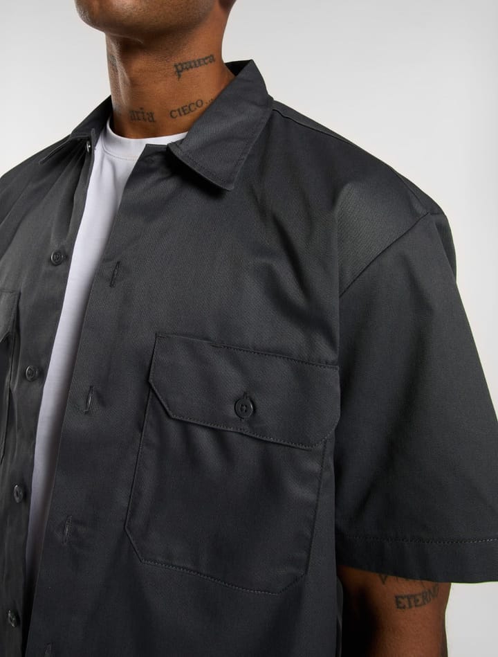 Dickies Men's Work Shirt Shortsleeve Rec Charcoal Grey Dickies