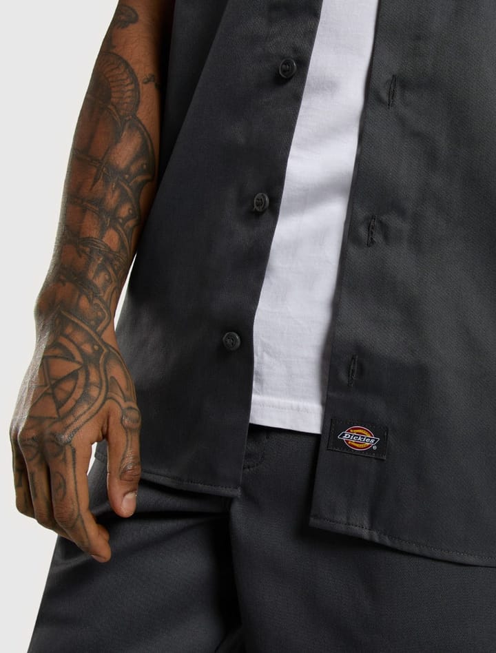 Dickies Men's Work Shirt Shortsleeve Rec Charcoal Grey Dickies