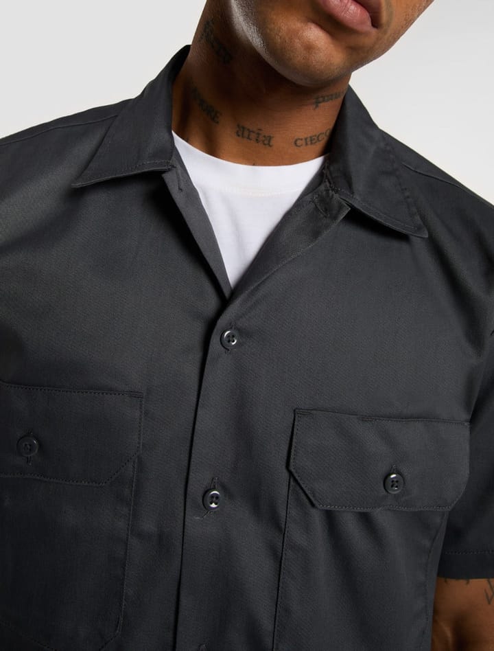 Dickies Men's Work Shirt Shortsleeve Rec Charcoal Grey Dickies