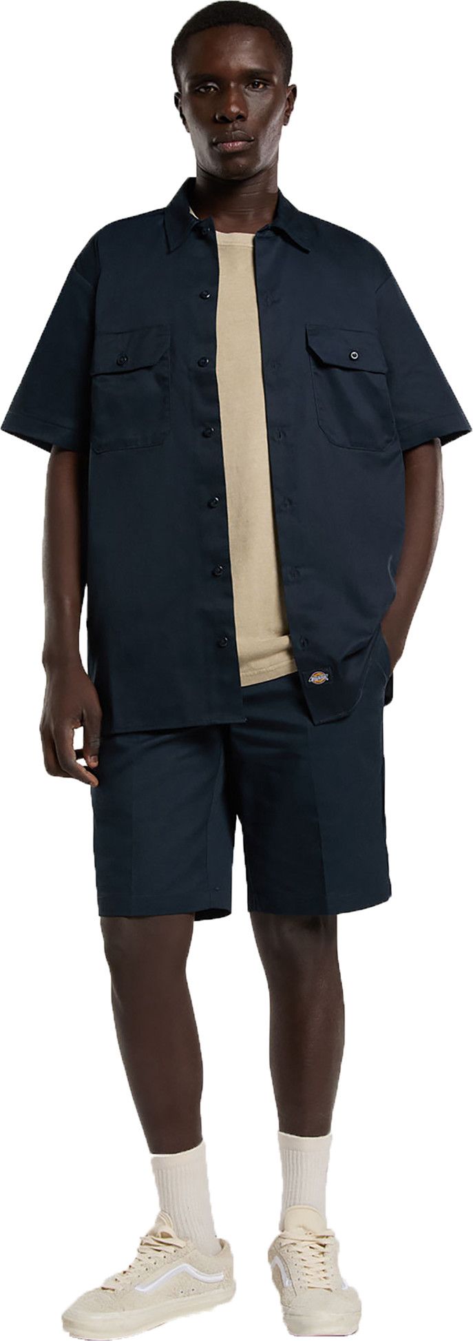 Dickies Men's Work Shirt Shortsleeve Rec Dark Navy Dickies
