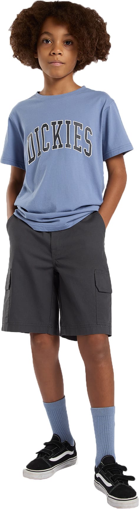 Dickies Kids' Ripstop Cargo Short Charcoal Dickies