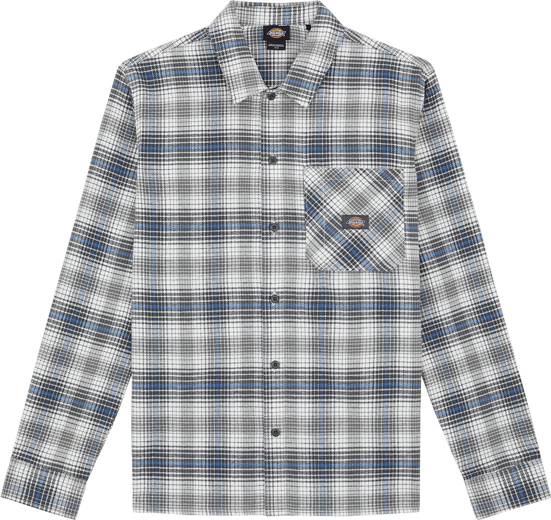 Dickies Men's Forest Check Shirt Stormy Sea