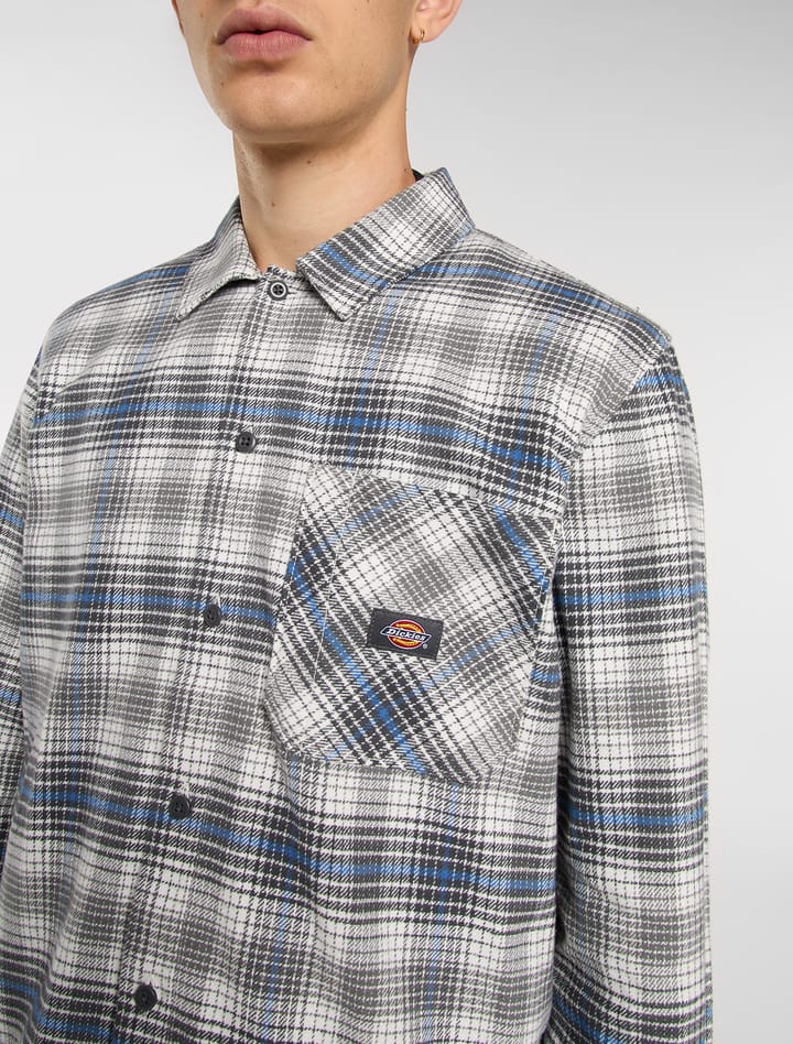 Dickies Men's Forest Check Shirt Stormy Sea Dickies