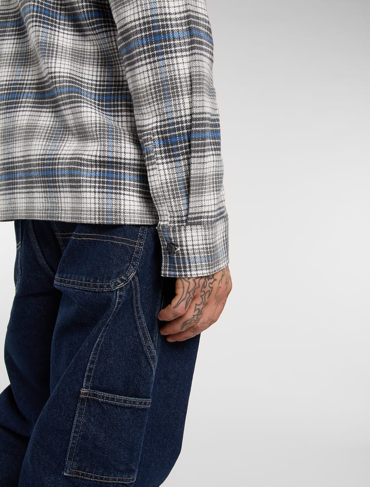 Dickies Men's Forest Check Shirt Stormy Sea Dickies