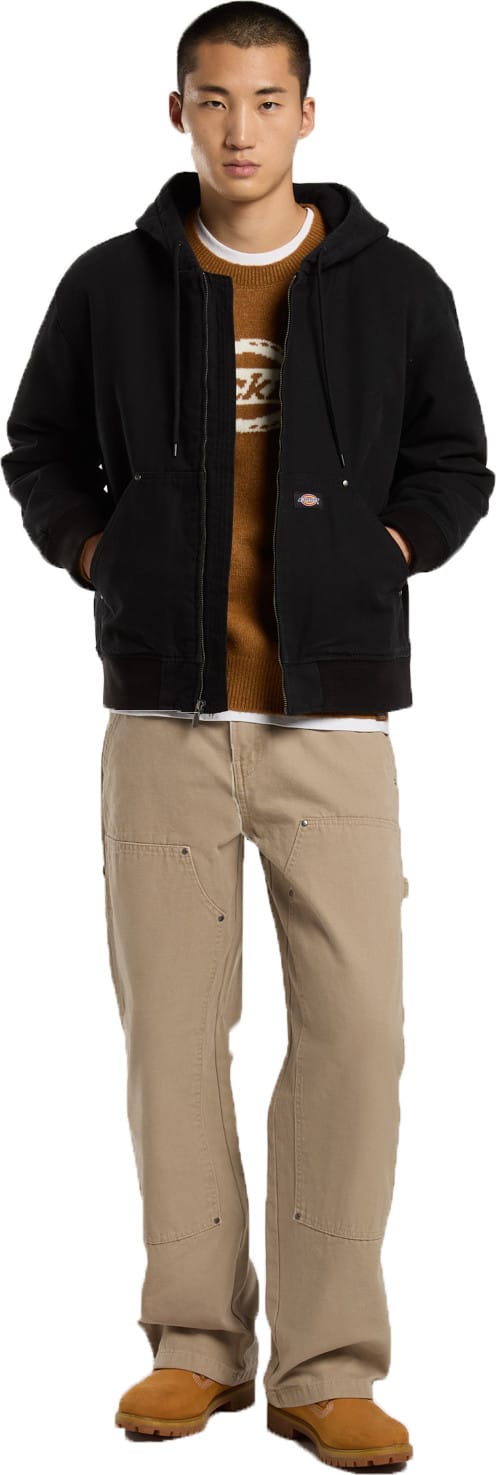 Dickies Men's Hilham Hooded Canvas Jacket Black Dickies