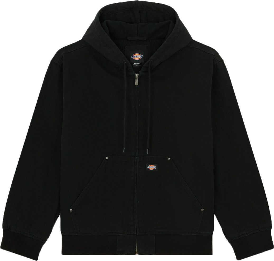 Dickies Men's Hilham Hooded Canvas Jacket Black