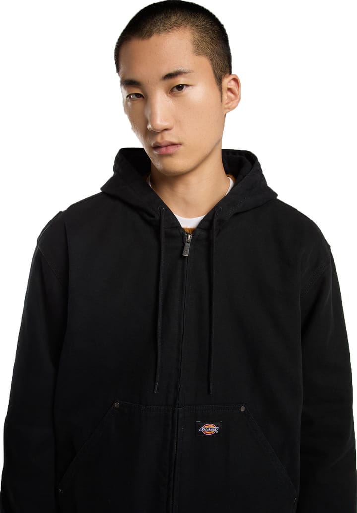 Dickies Men's Hilham Hooded Canvas Jacket Black Dickies