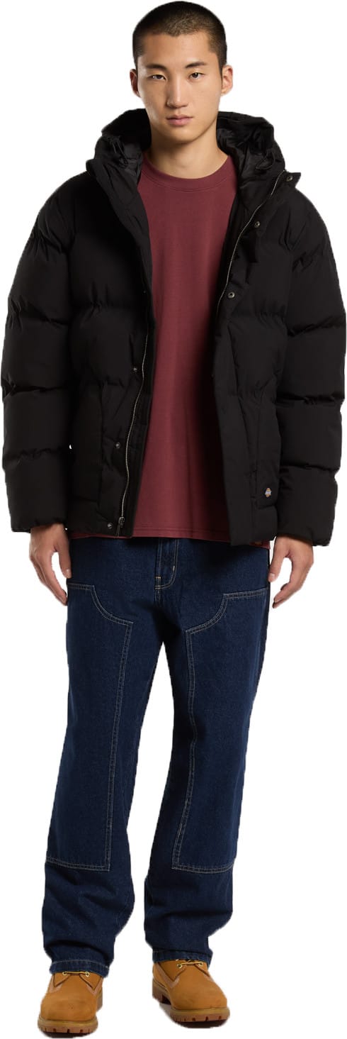 Dickies Men's Eagleville Hooded Puffer Black Dickies
