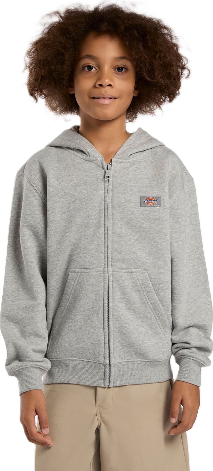 Dickies Kid's Youth Oakport Full Zip Hoodie Heather Gray Dickies