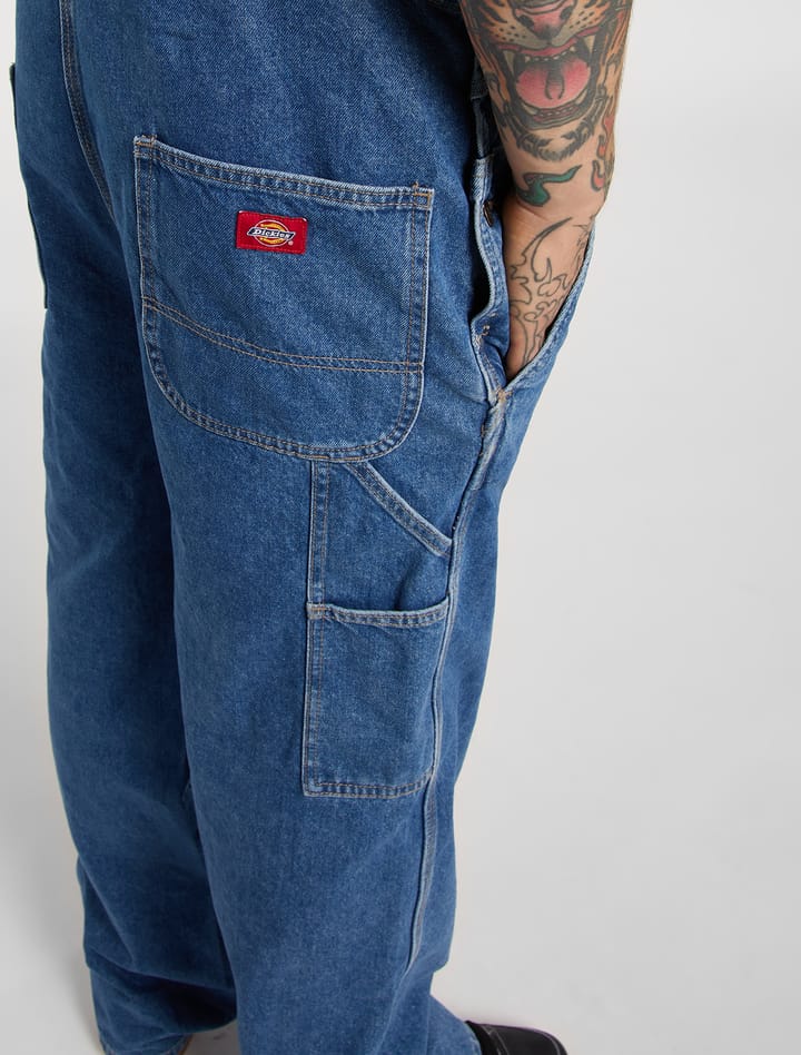 Dickies Men's Loose Denim Bib Classic Blue Dickies