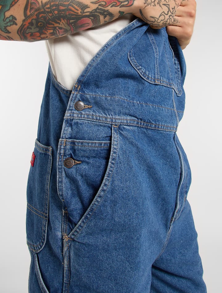 Dickies Men's Loose Denim Bib Classic Blue Dickies