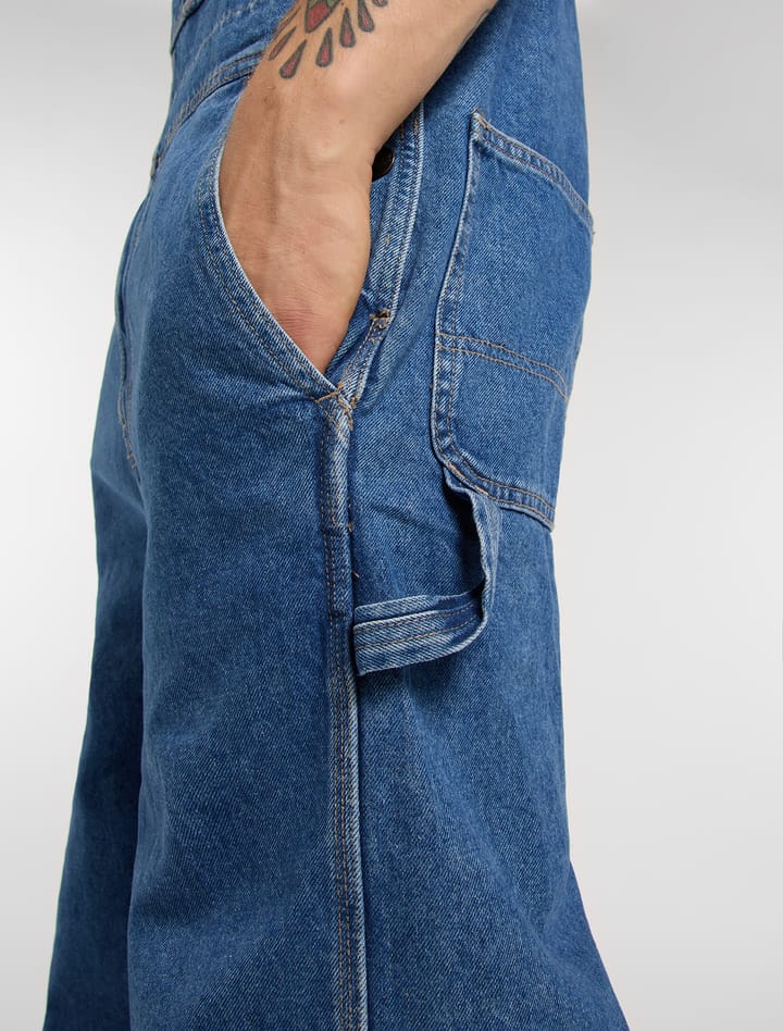 Dickies Men's Loose Denim Bib Classic Blue Dickies