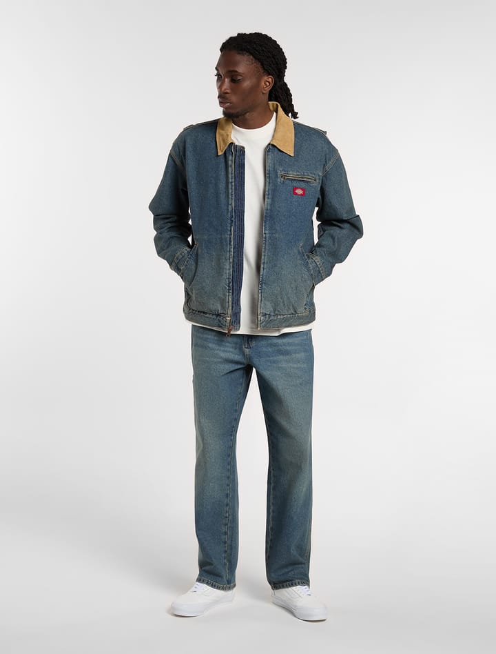 Dickies Men's Denim Painter Jacket Khaki Tinted Blue Dickies