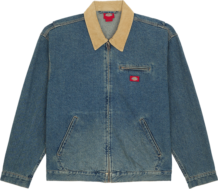 Dickies Men's Denim Painter Jacket Khaki Tinted Blue Dickies