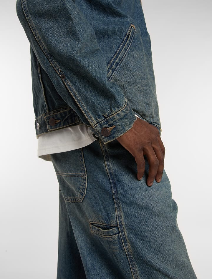 Dickies Men's Denim Painter Jacket Khaki Tinted Blue Dickies