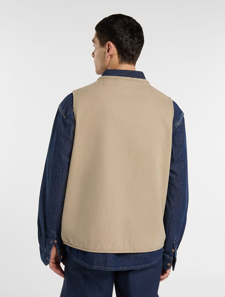 Dickies Men's Canvas Summer Vest Desert Sand Dickies