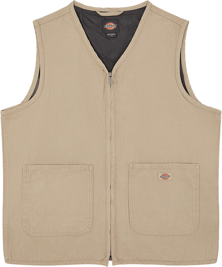Dickies Men's Canvas Summer Vest Desert Sand Dickies