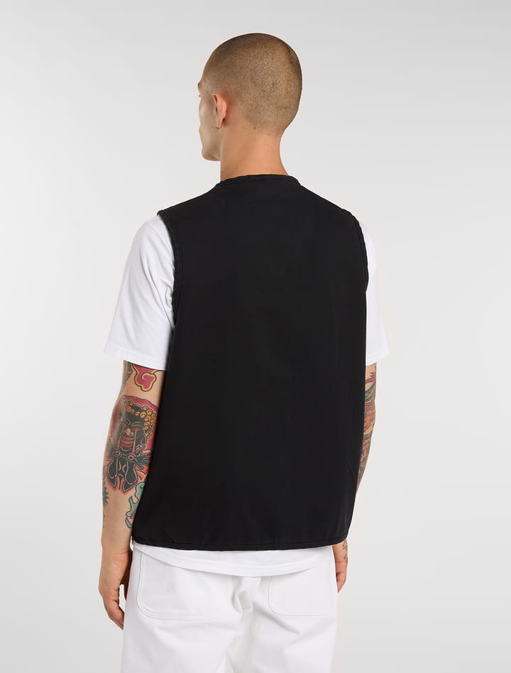 Dickies Men's Canvas Summer Vest Black Dickies