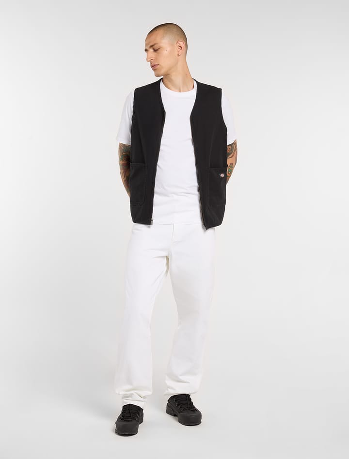 Dickies Men's Canvas Summer Vest Black Dickies