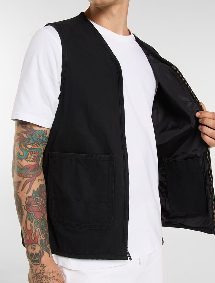 Dickies Men's Canvas Summer Vest Black Dickies