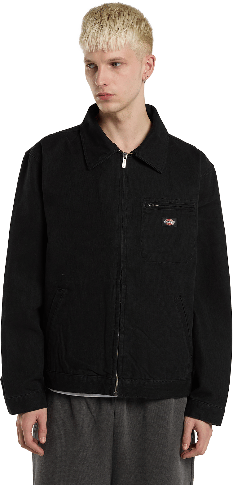 Dickies Men's Unlined Canvas Painter Jacket Black