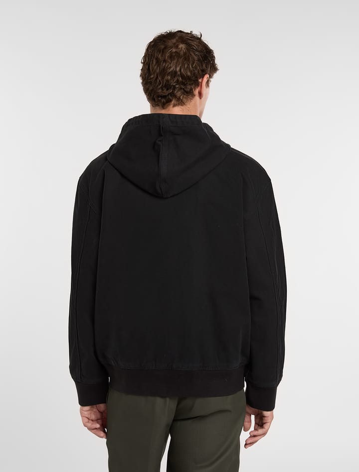 Dickies Men's Unlined Canvas Hooded Bomber Black Dickies