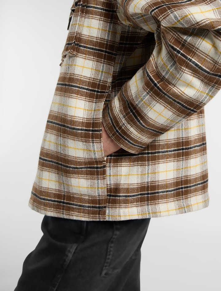 Dickies Men´s Eustis Hooded Flannel Shacket Egret Dickies