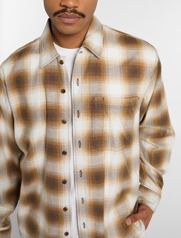 Dickies Men´s Gulfport Flannel Shirt Chocolate Brown Dickies