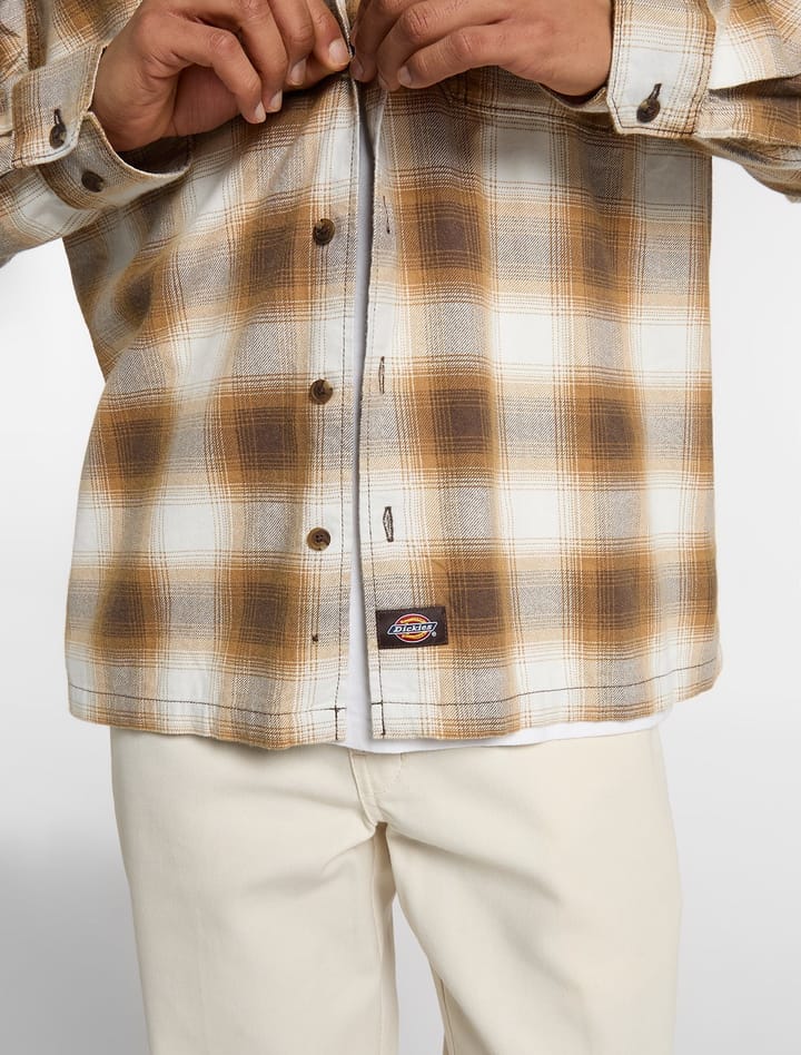 Dickies Men´s Gulfport Flannel Shirt Chocolate Brown Dickies