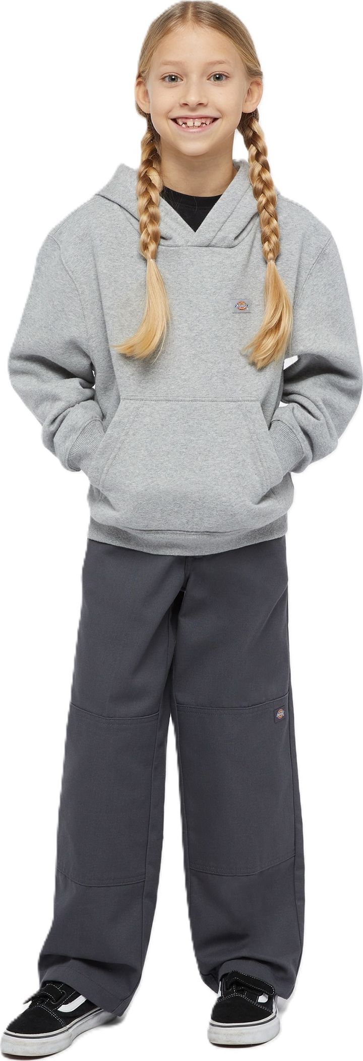 Dickies Kids' Oakport Hoodie Heather Gray Dickies