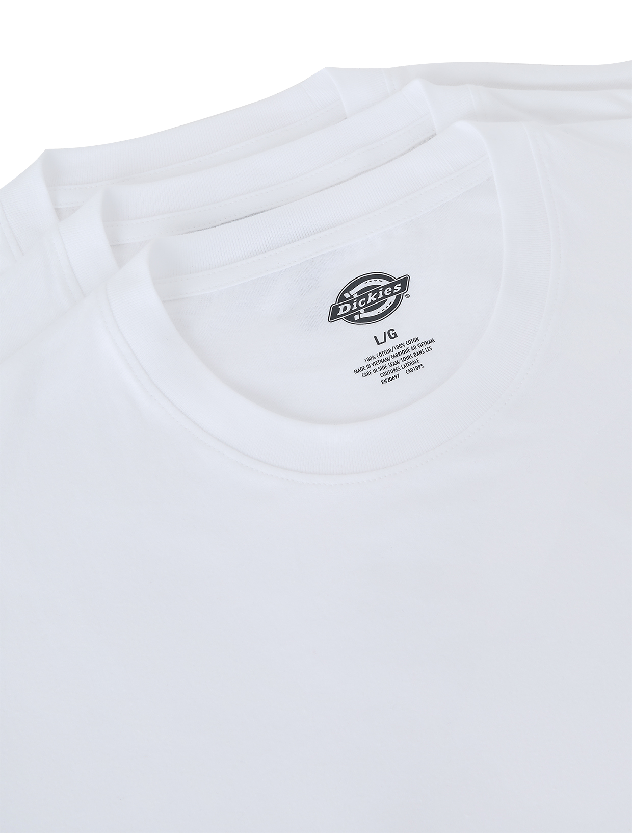 Dickies Men's T-shirt Two Pack White