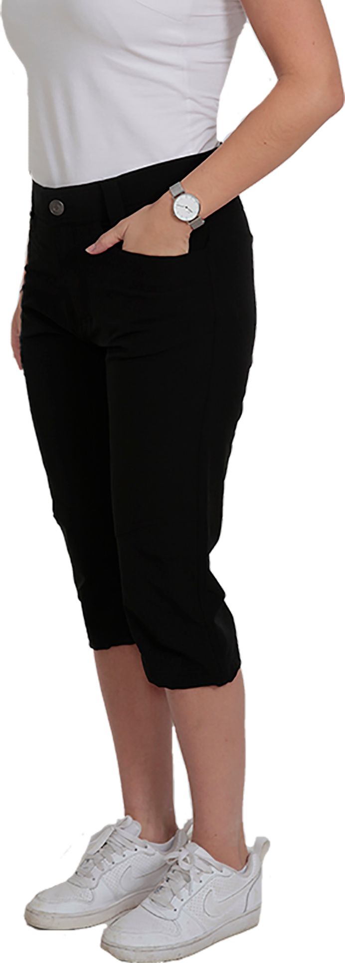 Women's Moss Capri Black Dobsom