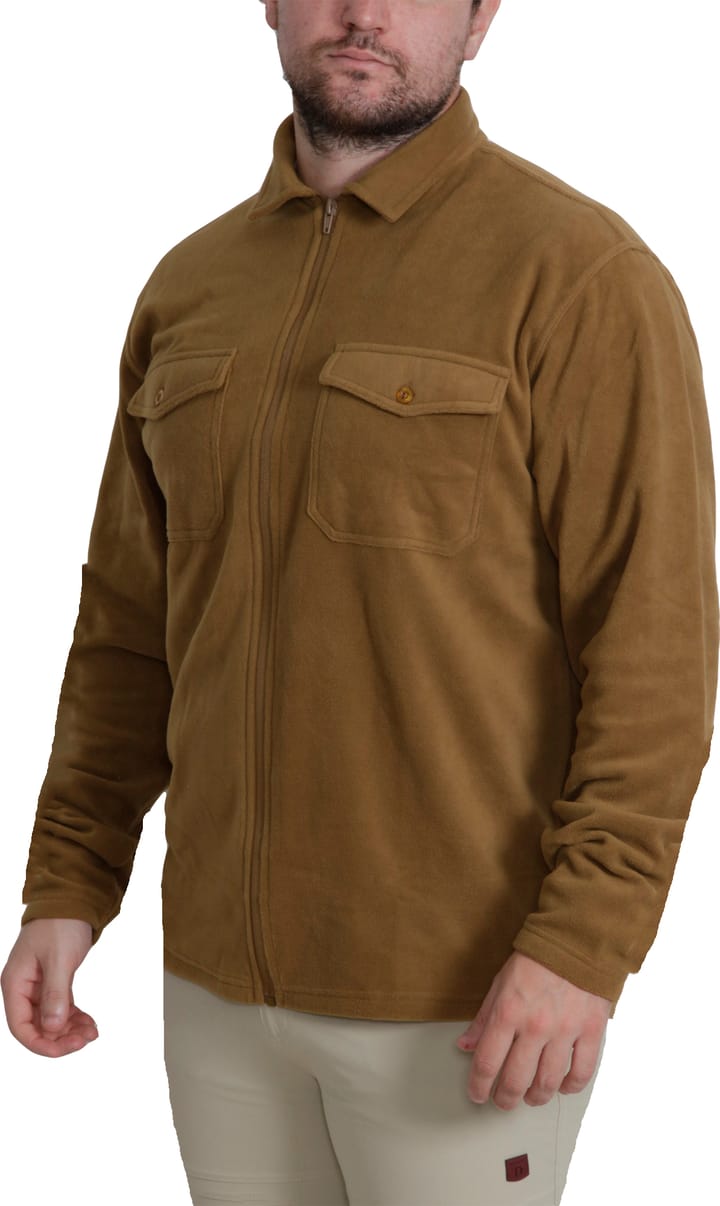 Men's Pescara Fleece Shirt Brown Dobsom