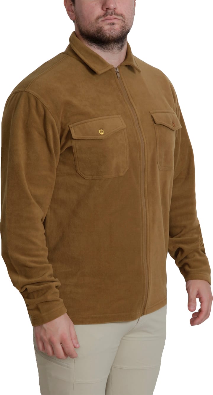 Men's Pescara Fleece Shirt Brown Dobsom