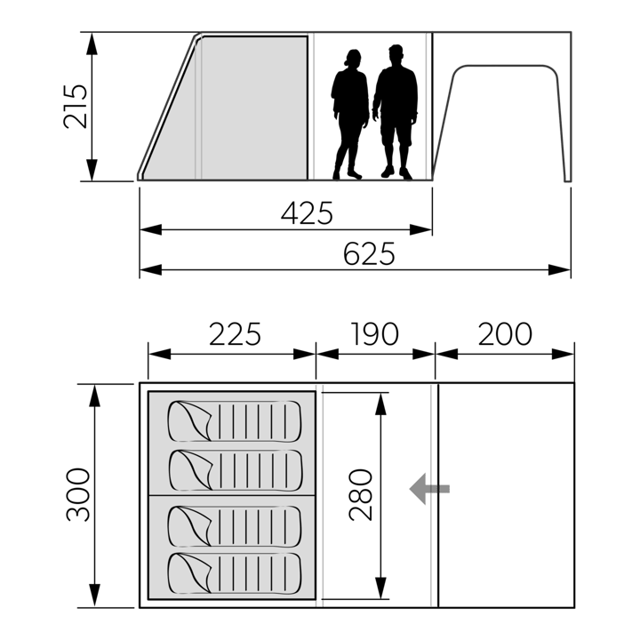 Dometic Santorini FTK 4X8 Inner Tent Nocolour Dometic