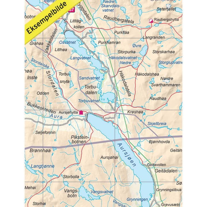 Nordeca Opplevelsesguide Dovrefjell 1:250 000 Ugland IT