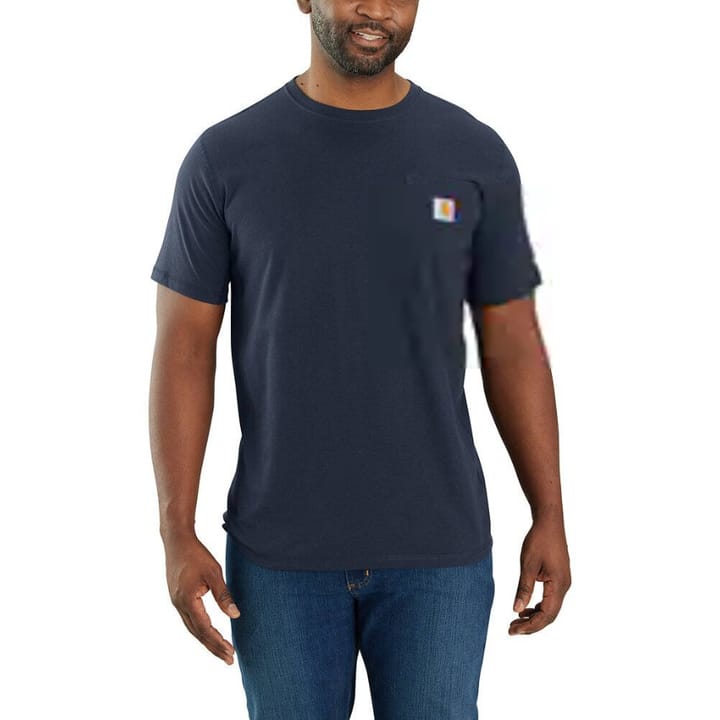 Carhartt Men's Carhartt Force Relaxed Fit Midweight Short-Sleeve Pocket T-Shirt  Navy Carhartt