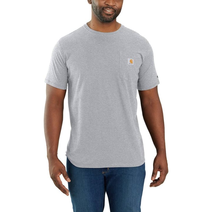 Carhartt Men's Carhartt Force Relaxed Fit Midweight Short-Sleeve Pocket T-Shirt  Heather Grey Carhartt
