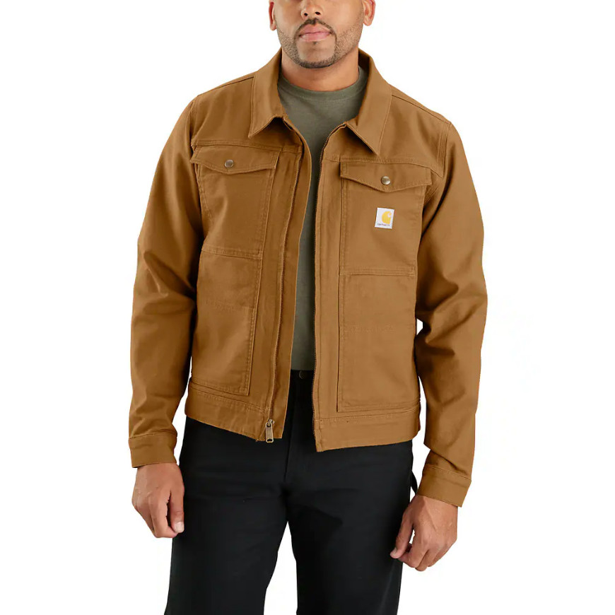 Carhartt Men's Rugged Flex Duck Relaxed Fit Jacket  Carhartt Brown Ufôrede jakker S