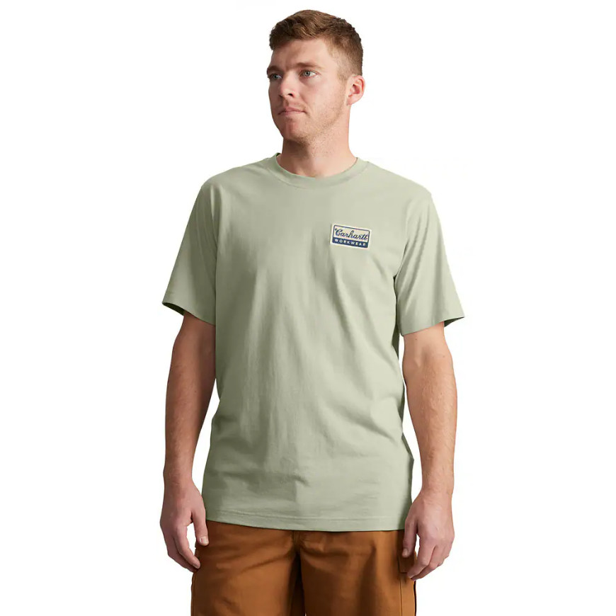 Carhartt Men's Relaxed Fit Lightweight Short-Sleeve Script Patch T-Shirt