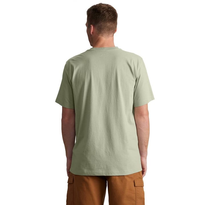Carhartt Men's Relaxed Fit Lightweight Short-Sleeve Script Patch T-Shirt  Sage Carhartt