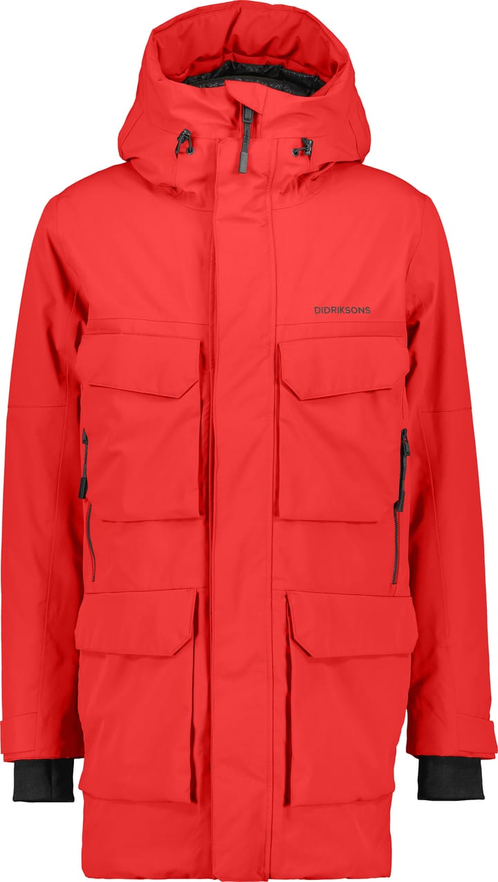 Didriksons Men's Drew Parka 8 Pomme Red Didriksons Didriksons Men's Drew Parka 8 Pomme Red Didriksons