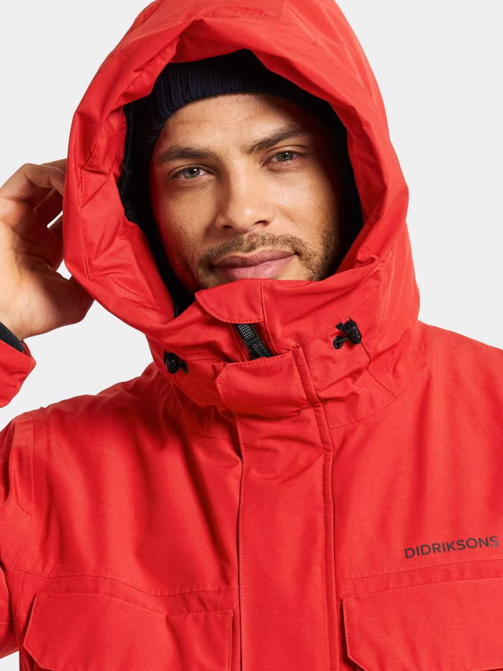 Didriksons Men's Drew Parka 8 Pomme Red Didriksons Didriksons Men's Drew Parka 8 Pomme Red Didriksons
