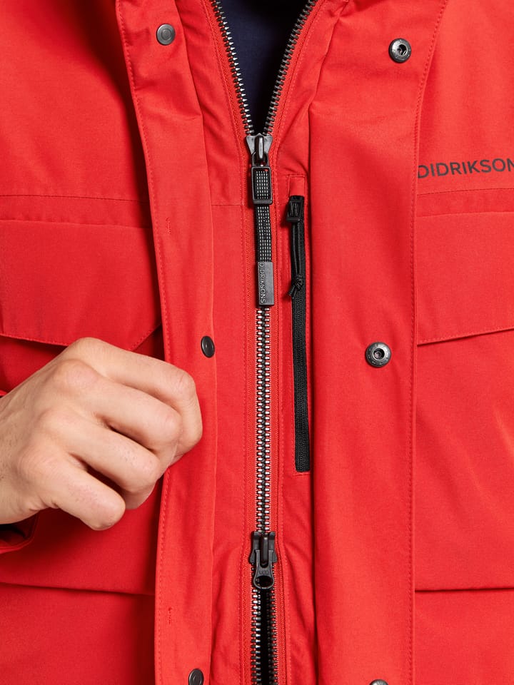Didriksons Men's Drew Parka 8 Pomme Red Didriksons Didriksons Men's Drew Parka 8 Pomme Red Didriksons