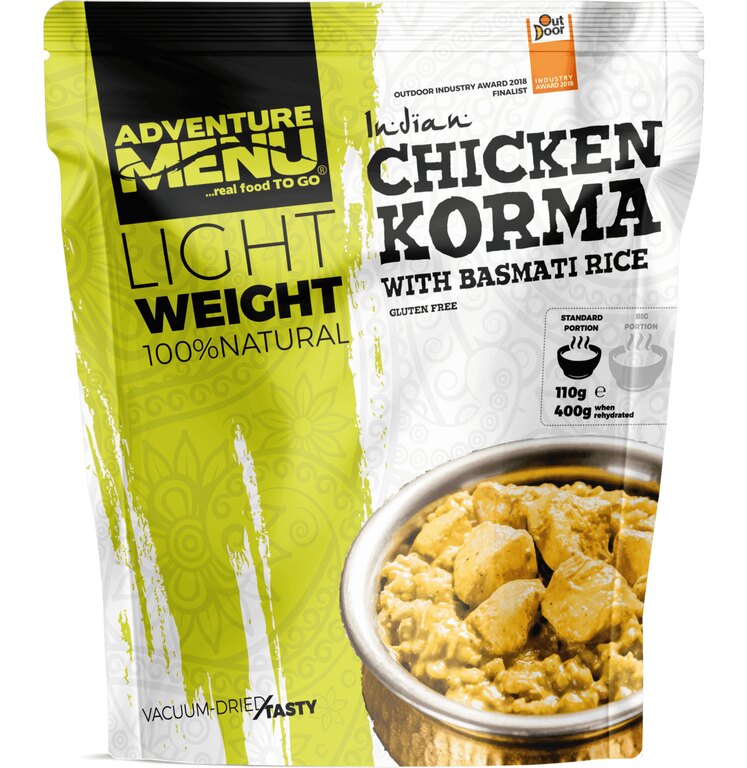 Adventure Menu  Chicken Korma With Basmati Rice (Large Portion) Onecolour Friluftsmat Big