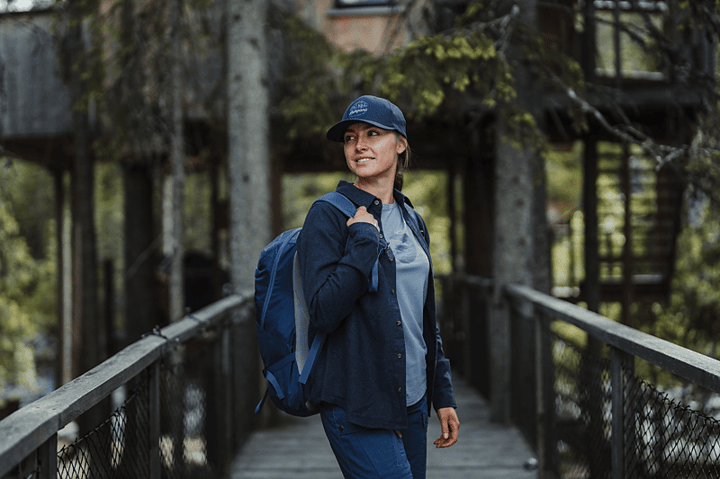 Bergans Women's Nordmarka Flannel Shirt Navy Blue Bergans