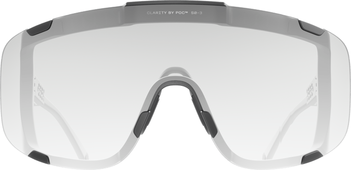 POC Devour Photochromic Bike Sunglasses Translucent Black/Clarity Photochromic/Changeable Grey POC