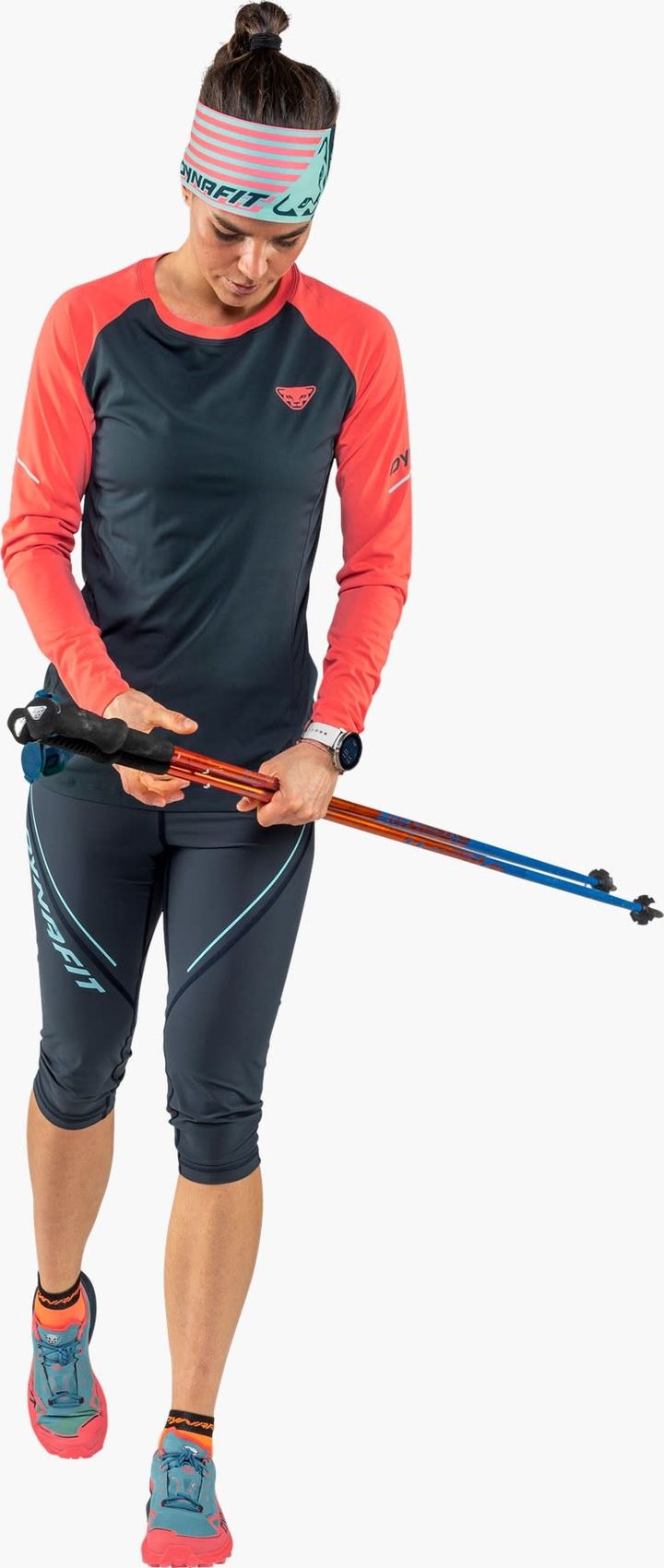 Dynafit Women's Alpine Pro Long-Sleeved Tee Blueberry/Coral Dynafit