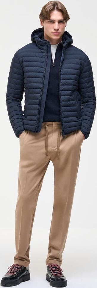 Colmar Men´s Light Down Jacket Hood Navy Blue Colmar