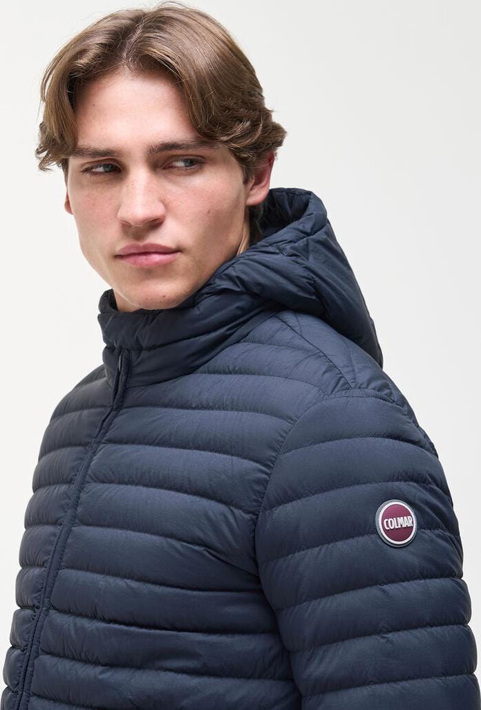 Colmar Men´s Light Down Jacket Hood Navy Blue Colmar